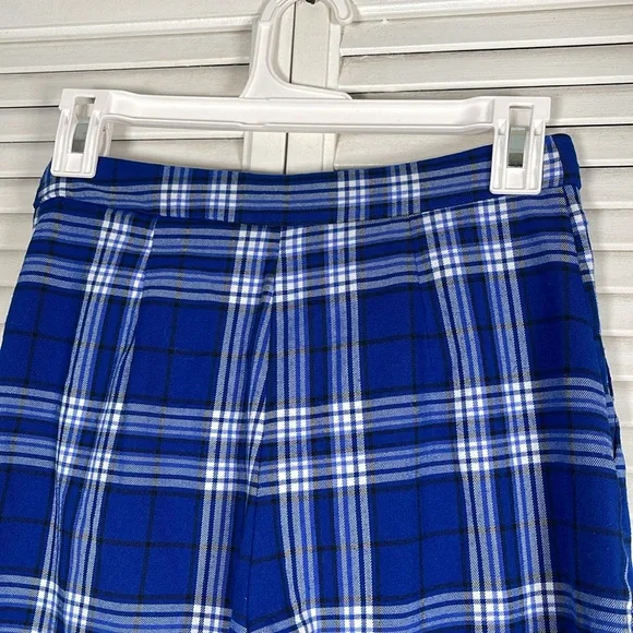 Urban Outfitters Daisy Plaid Zip-Front Wide Leg Pants. Size: 0 - Picture 8 of 13